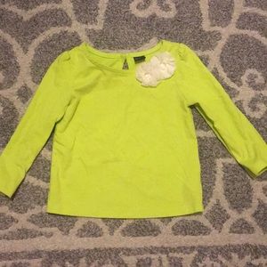 Baby Gap green floral top